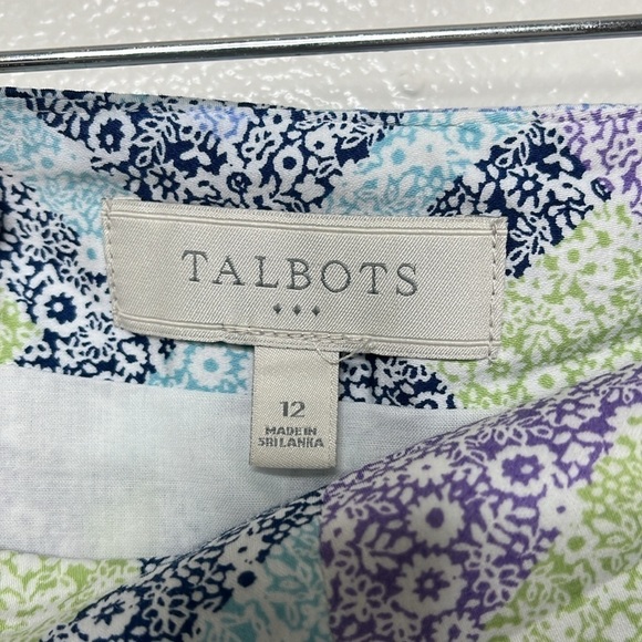 Talbots Outlet Floral Striped A-Line Skirt Women's Sz 12 - Picture 4 of 6